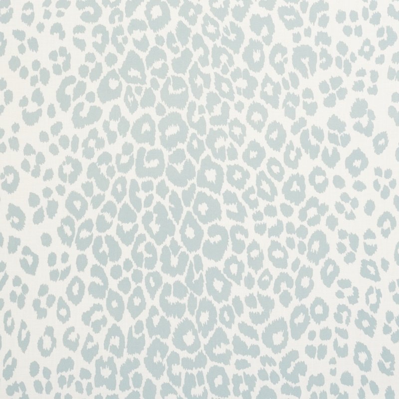 Purchase sample of 177320 Iconic Leopard Indoor/Outdoor, Sky by Schumacher Fabric