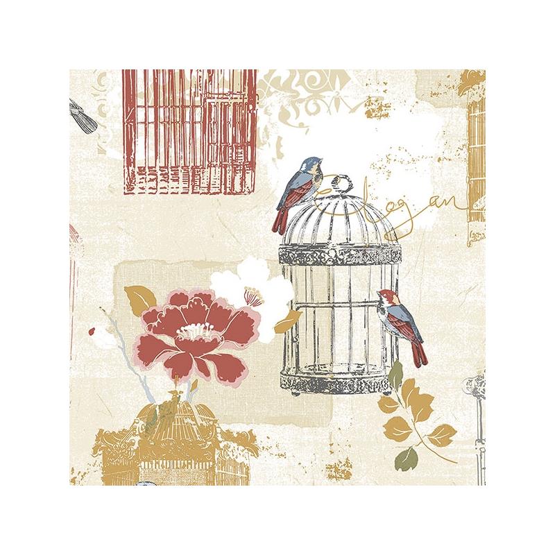 Sample KE29945 Creative Kitchens Victorian Birdcage  Norwall Wallpaper