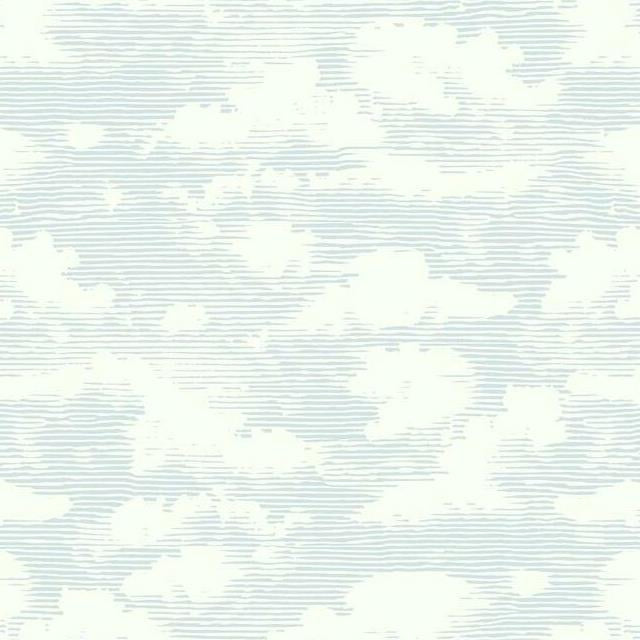View SS2524 Silhouettes Cloud Cover Blue York Wallpaper