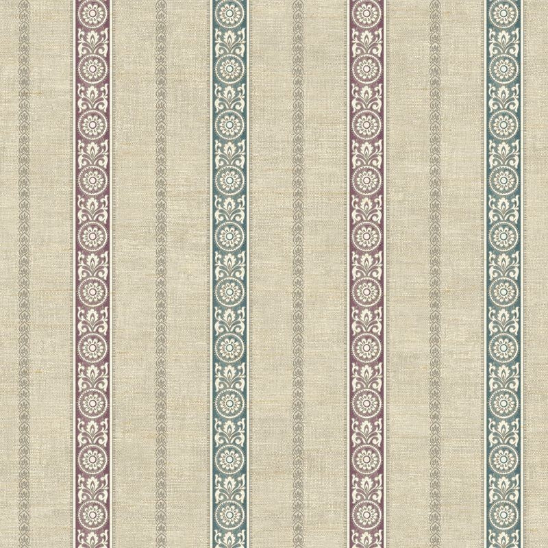 View IM70509 Caspia Mirabell Striped by Wallquest Wallpaper