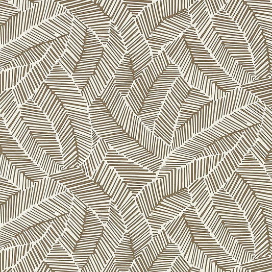 Order 5007532 Abstract Leaf Mocha Schumacher Wallpaper