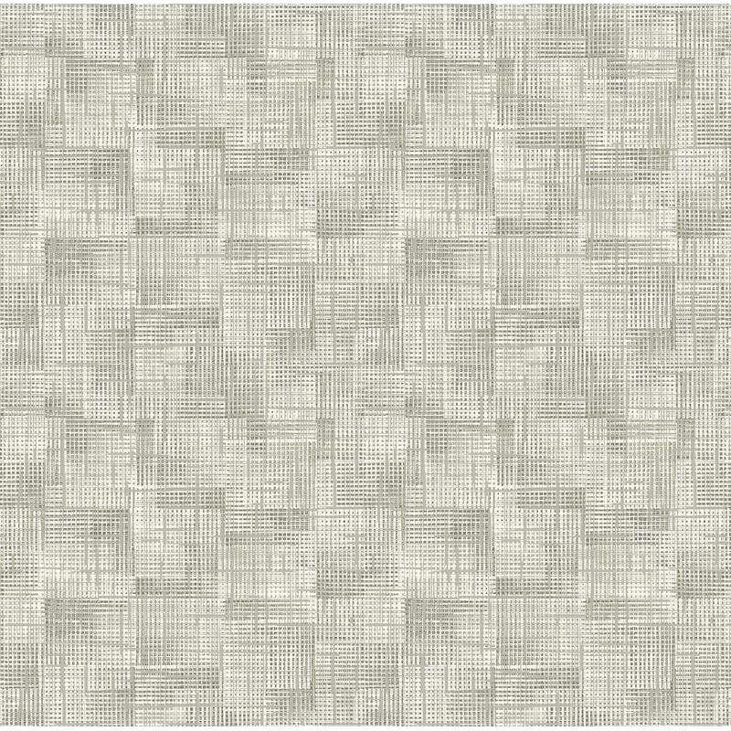 Acquire 2972-86156 Loom Ting Taupe Lattice Wallpaper Taupe A-Street Prints Wallpaper