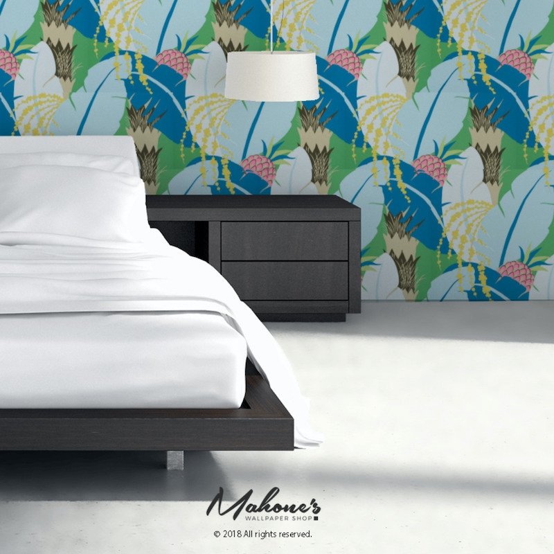 5009170 | Ananas, Peacock - Schumacher Wallpaper