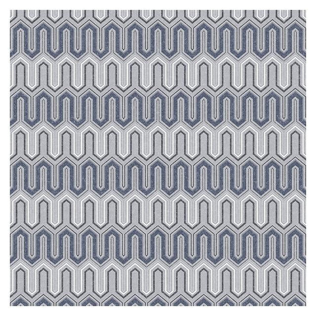 Select GX37611 Geometrix Blue Zig Zag Wallpaper by Norwall Wallpaper
