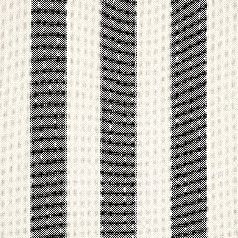 Purchase sample of 79054 Blumont Stripe Indoor/Outdoor, Charcoal by Schumacher Fabric