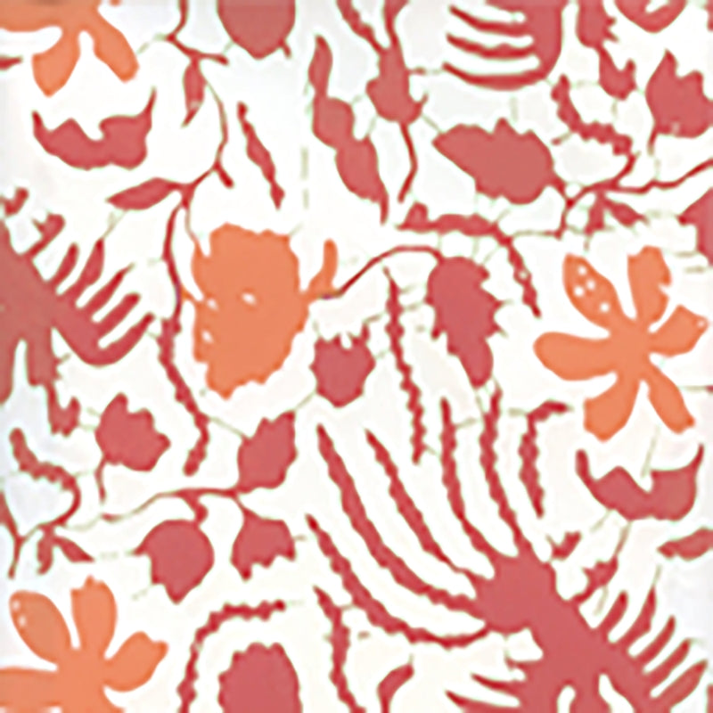 Sample 6650W-04WP Seya, Coral Salmon by Quadrille Wallpaper