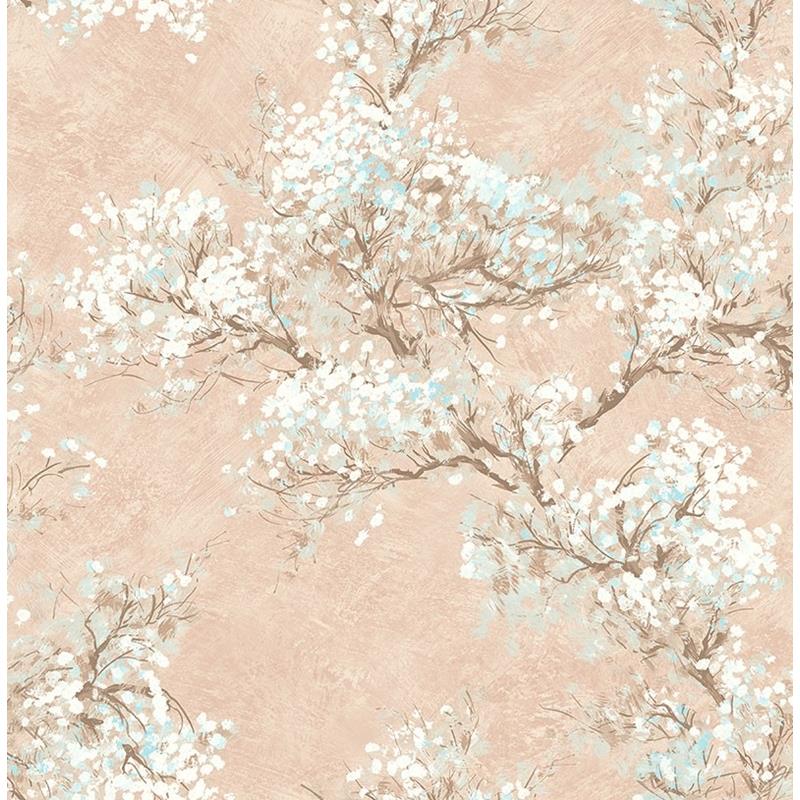 Acquire FI71101 French Impressionist Blue Cherry Blossom by Seabrook Wallpaper