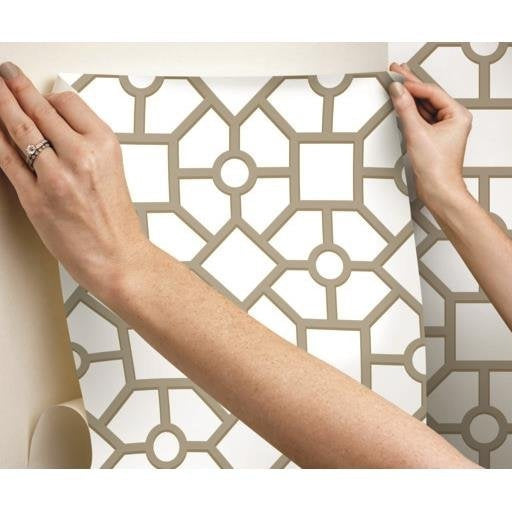 Purchase Psw1026Rl Tropics Geometric Gold Peel And Stick Wallpaper