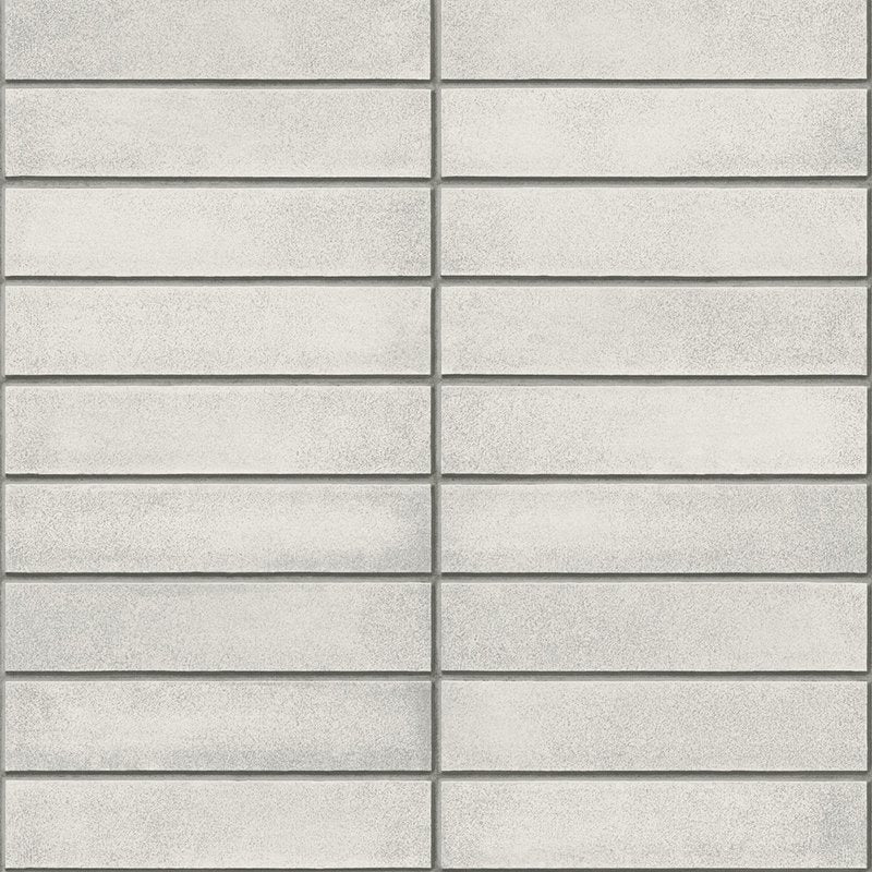 Buy 2922-25374 Trilogy Midcentury Light Grey Modern Bricks Grey A-Street Prints Wallpaper