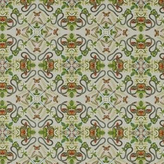 Find F1599/02 Emerald Forest Smoke Linen Animal/Insects by Clarke And Clarke Fabric