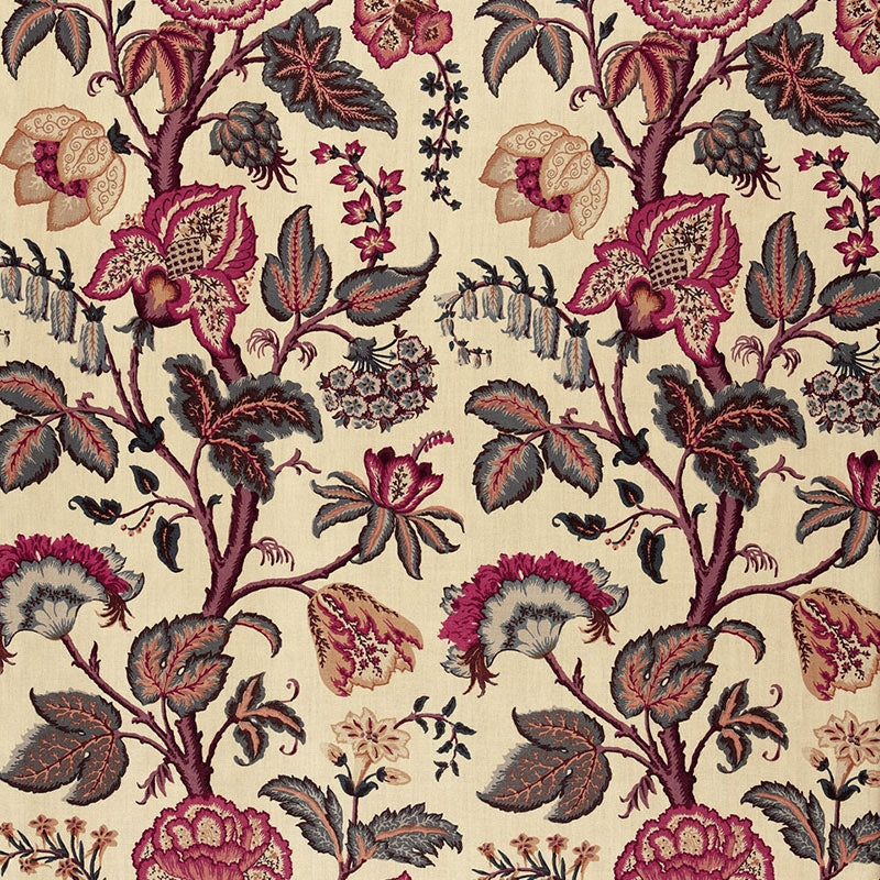 Purchase sample of 172611 Tree Of Life, Spice On Linen by Schumacher Fabric
