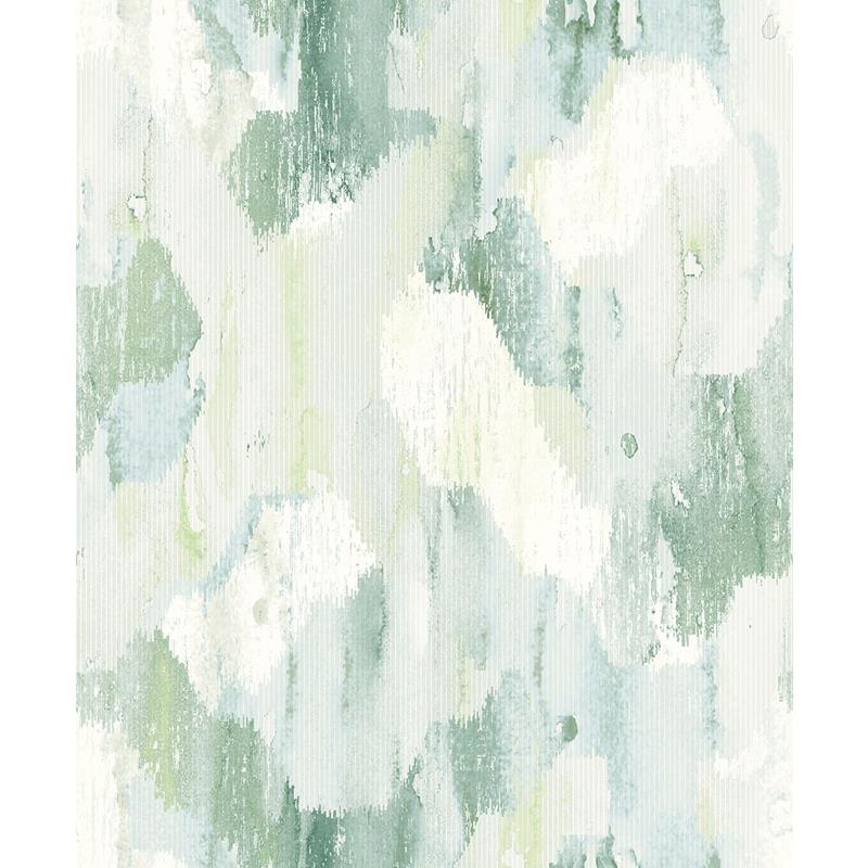Sample 2975-26262 Scott Living II, Mahi Green Abstract by A-Street Prints Wallpaper