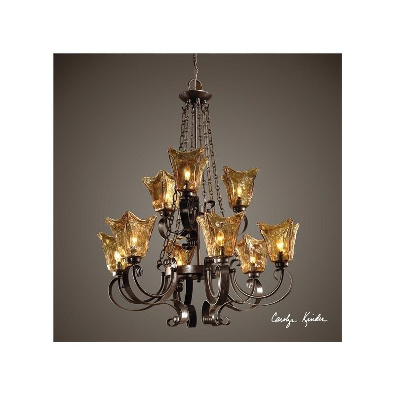 21105 Knotted Rattan Light 3 Lt. Pendant by Uttermost,,,