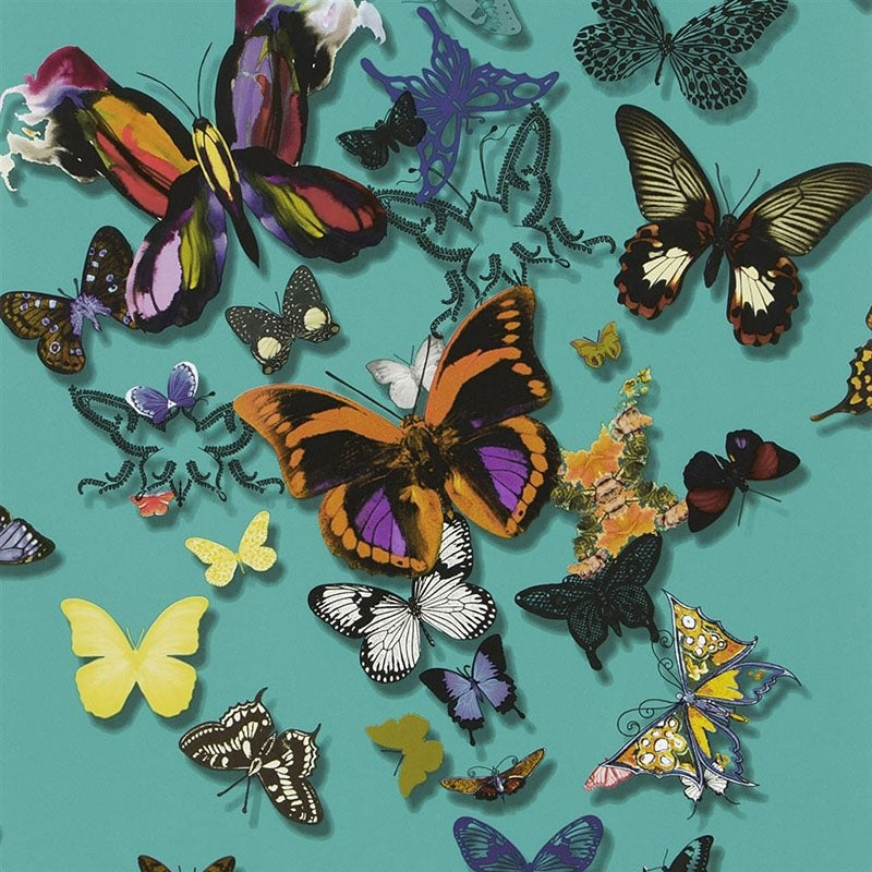 Find PCL008/03 Butterfly Parade Lagon by Designer Guild Wallpaper