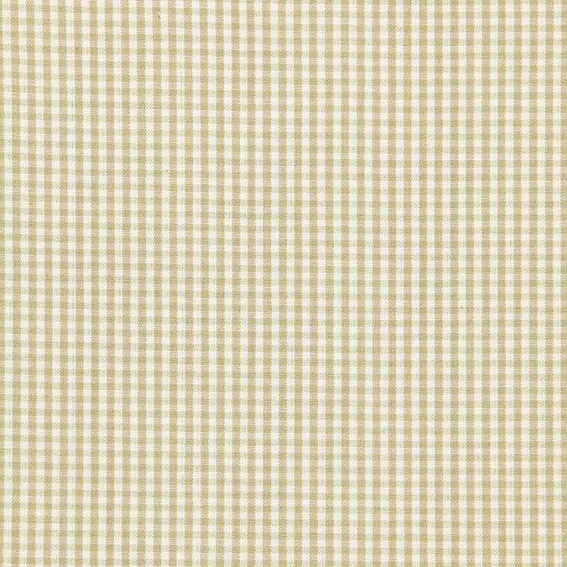 Purchase sample of 64620 Barnet Cotton Check, Flax by Schumacher Fabric