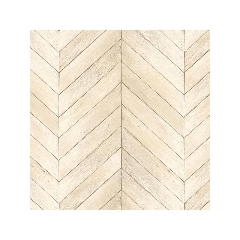 Sample G67999 Organic Textures, Beige Chevron Wood Wallpaper by Norwall