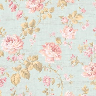 Looking WC51512 Willow Creek Reds Floral by Seabrook Wallpaper