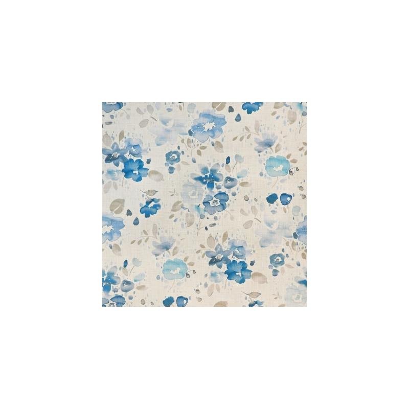 Buy S4122 Blue Star Blue Floral Greenhouse Fabric