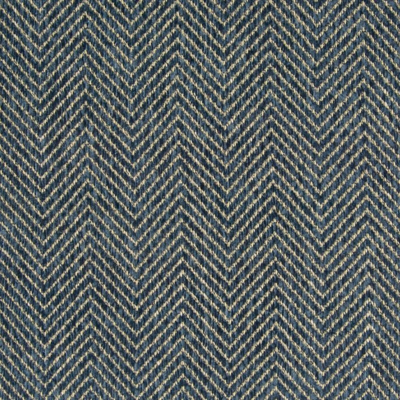 B7610 Cornflower | Chevron, Chenille Woven - Greenhouse Fabric