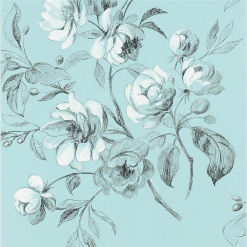 Select P540/08 Watelet Turquoise by Designer Guild Wallpaper