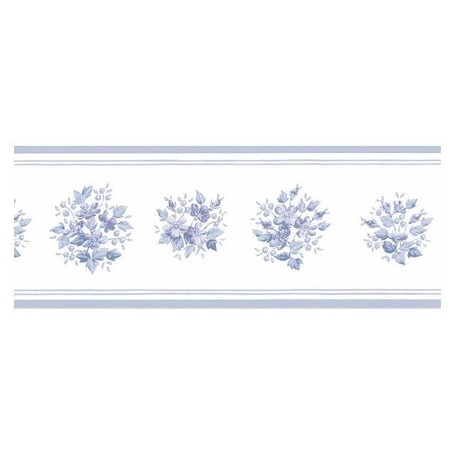 Acquire PR79662 Floral Prints 2 Blue Small Floral Wallpaper by Norwall Wallpaper