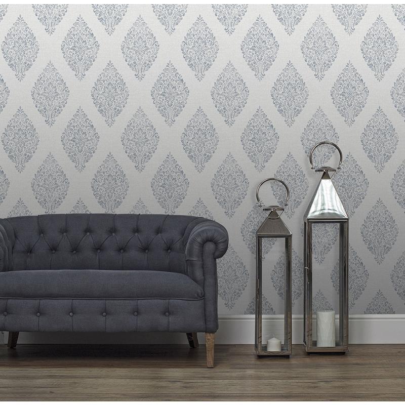 Save 2834-25044 advantage metallics greys damasks wallpaper advantage Wallpaper