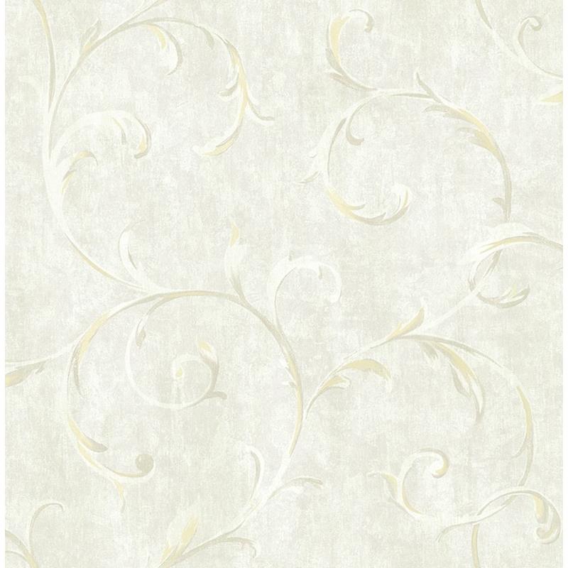 Find FI71602 French Impressionist Metallic Gold Scrolls-Leaf  by Seabrook Wallpaper