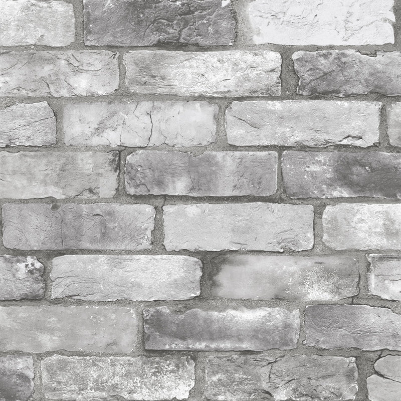Sample 2922-25386 Trilogy, Rustin Grey Reclaimed Bricks by A-Street Prints Wallpaper