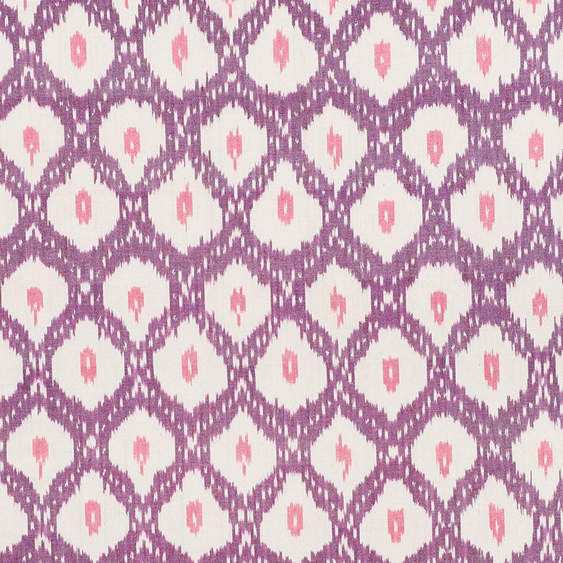 Purchase sample of 178072 Indio Ikat, Purple by Schumacher Fabric
