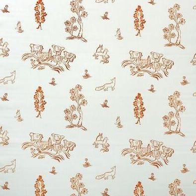 Looking AM100377.12 Friendly Folk Outdoor Melon Orange Animal Insects Kravet Couture Fabric