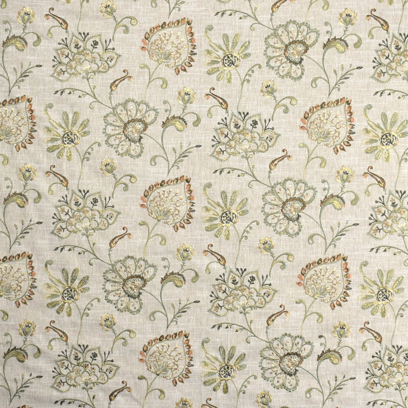 Select S1953 Sundown Neutral Floral Greenhouse Fabric