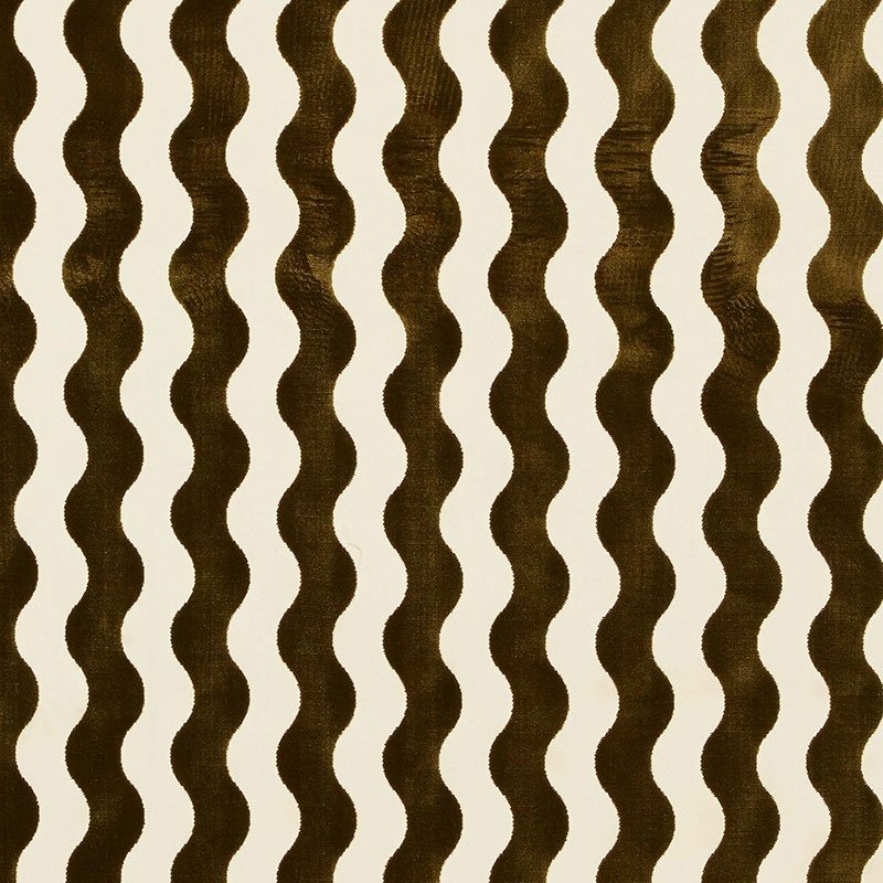 Purchase sample of 69421 The Wave, Chocolate by Schumacher Fabric