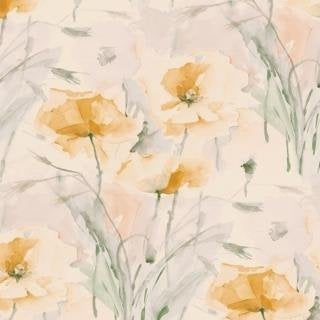 Buy IM40003 Impressionist Yellows Floral by Seabrook Wallpaper