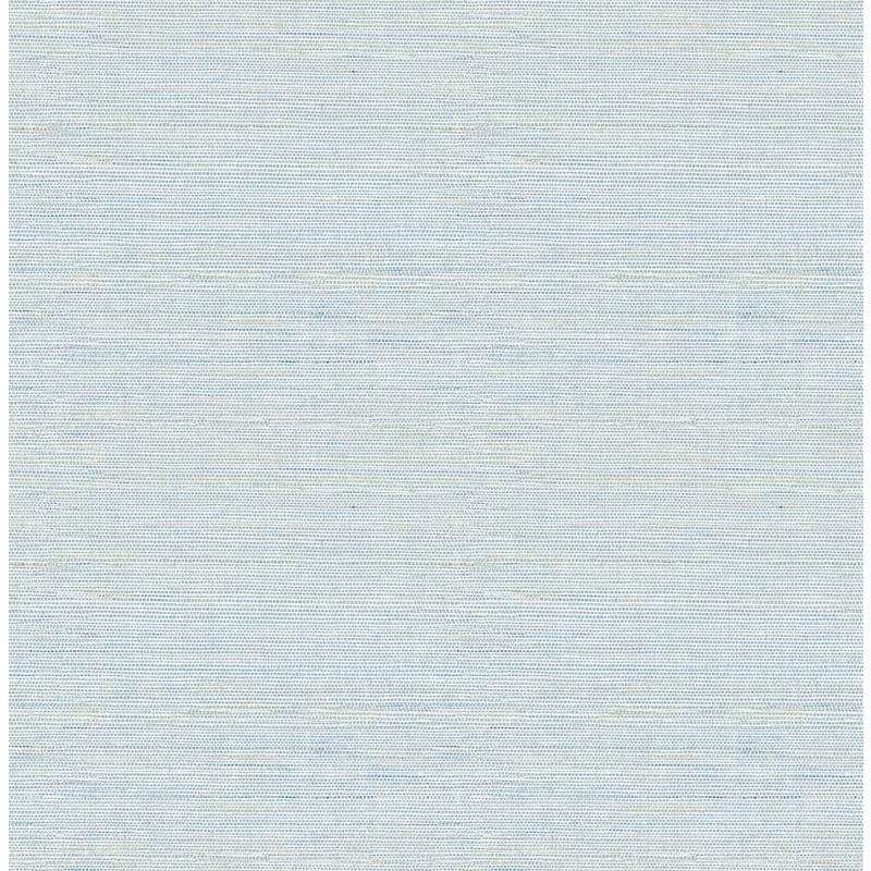 Sample 3124-24283 Thoreau, Agave Blue Faux Grasscloth Wallpaper by Chesapeake