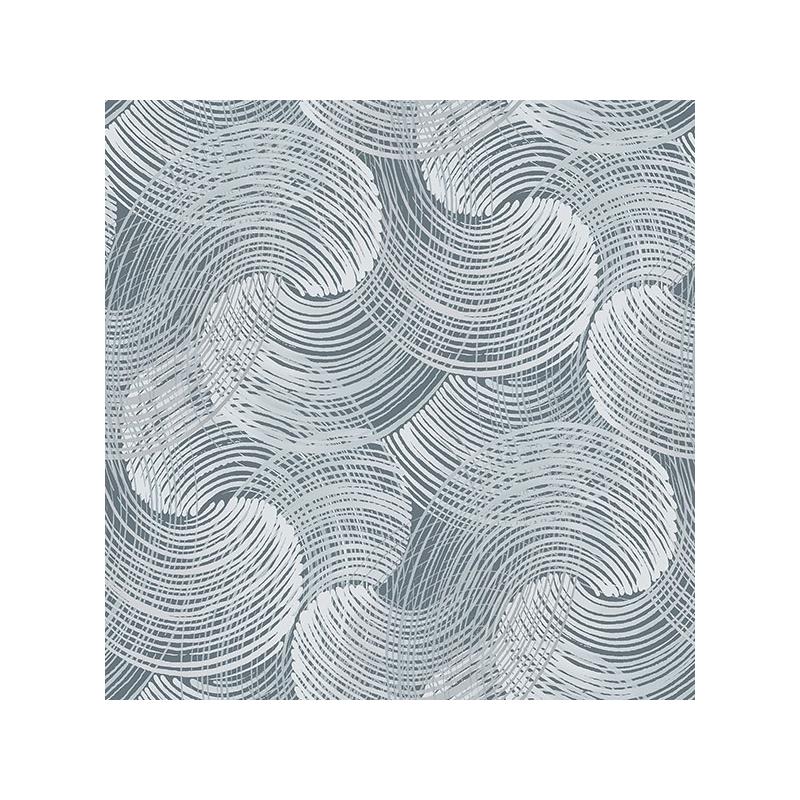 Sample 2964-25905 Scott Living, Karson Blue Swirling Geometric by A-Street Prints Wallpaper