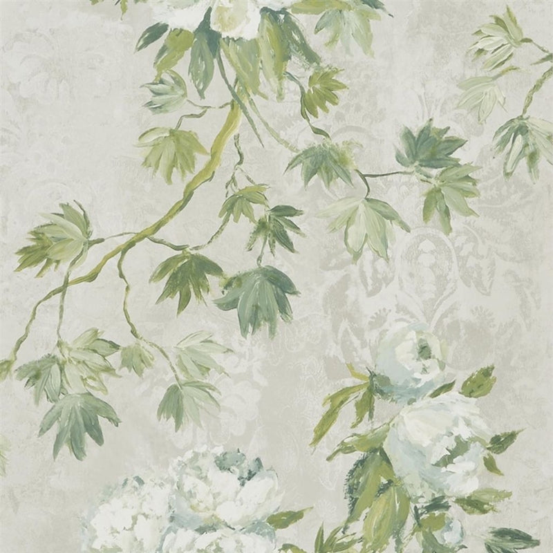 Sample PDG673-05 Floreale, Steel by Designer Guild Wallpaper