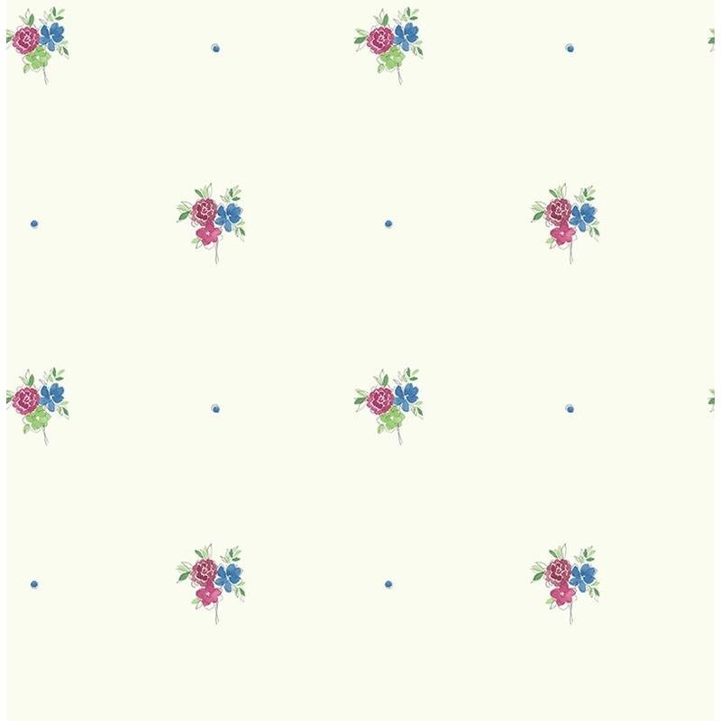 Find FA41501 Playdate Adventure Blue Floral by Seabrook Wallpaper