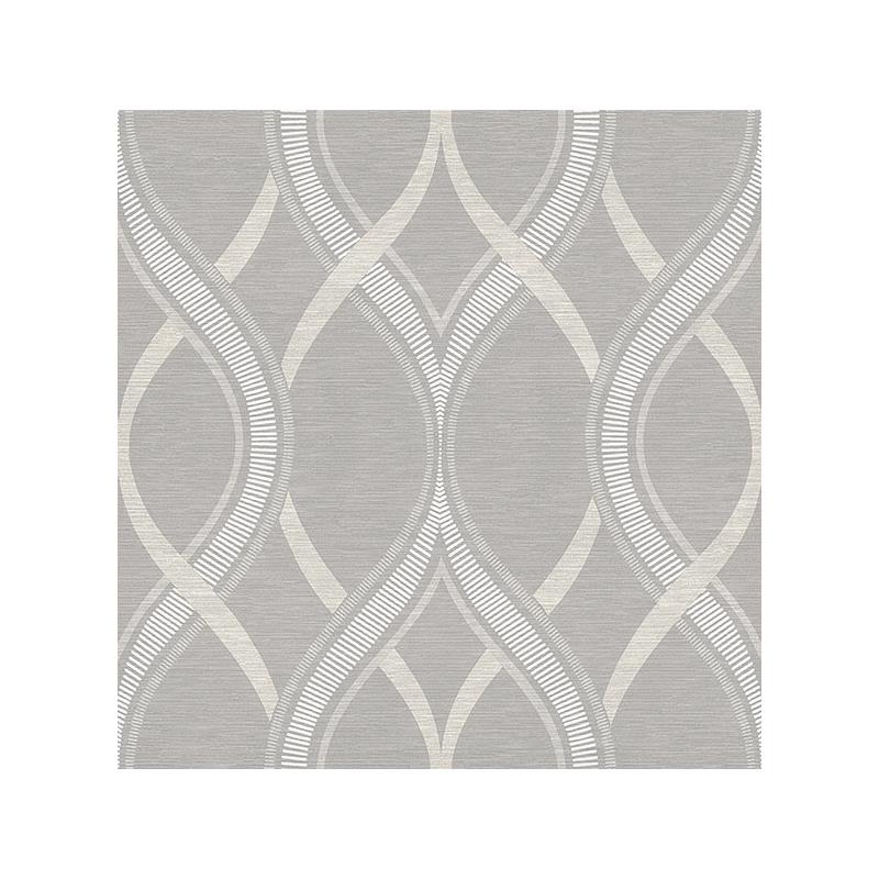 Sample 2625-21850 Symetrie, Frequency Grey Ogee  by A Street Prints
