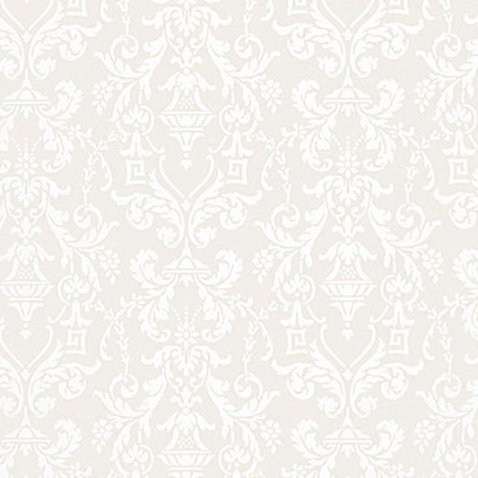 Acquire 5004483 Lido Damask Dove Schumacher Wallpaper