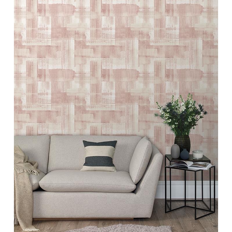 Save on 2889-25228 Plain Simple Useful Trosa Light Pink Brushstroke Pink A-Street Prints Wallpaper