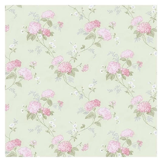 Shop PR33860 Floral Prints 2 Green Small Floral Wallpaper by Norwall Wallpaper