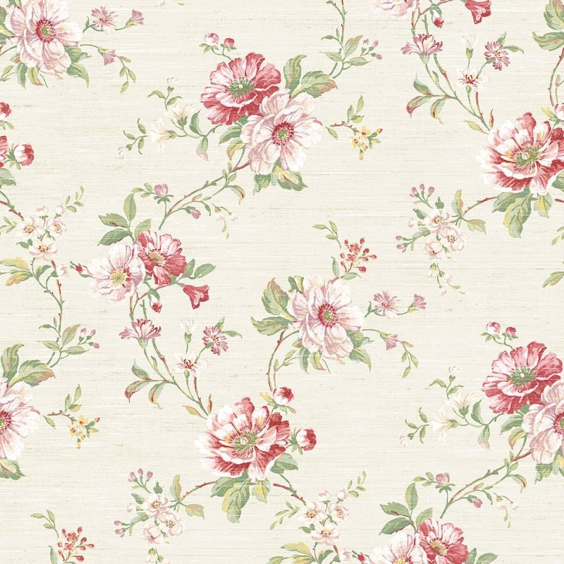 Buy RV21307 Summer Park Floral Trail by Wallquest Wallpaper