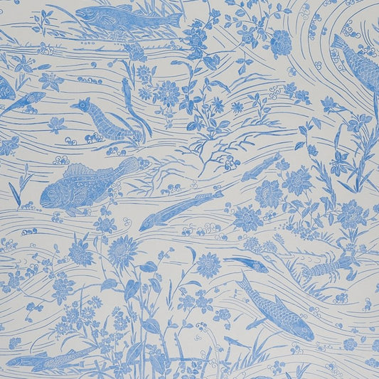 Save on 5013280 Sea Garden Porcelain Schumacher Wallcovering Wallpaper