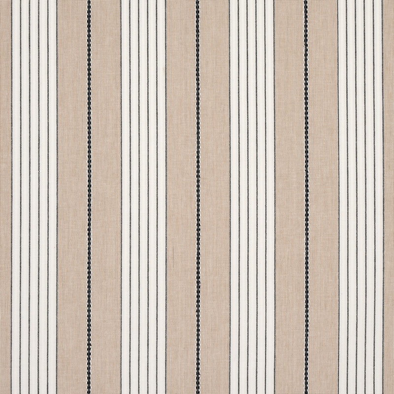 Purchase sample of 71375 Audrey Stripe, Natural by Schumacher Fabric