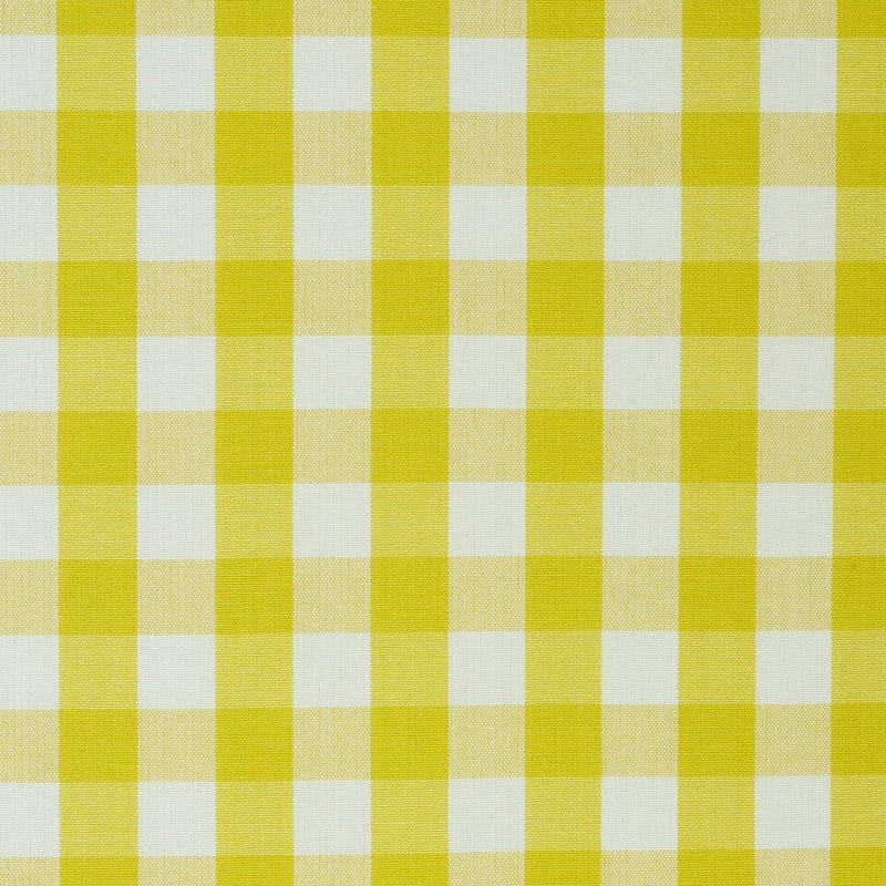 Purchase sample of 63069 Elton Cotton Check, Yellow by Schumacher Fabric