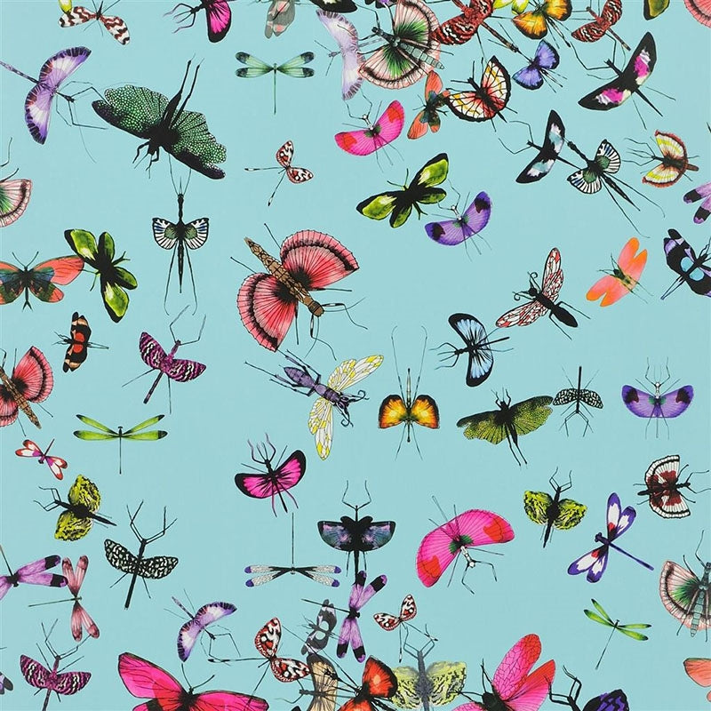 Find PCL666/04 Mariposa Celadon by Designer Guild Wallpaper