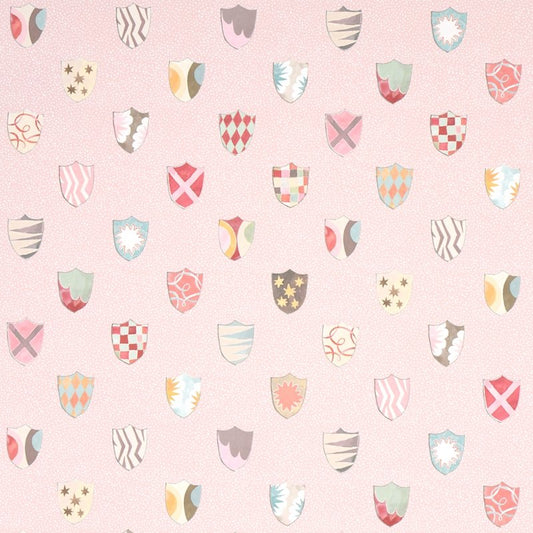 Find 5013492 Heraldic Pink Schumacher Wallcovering Wallpaper