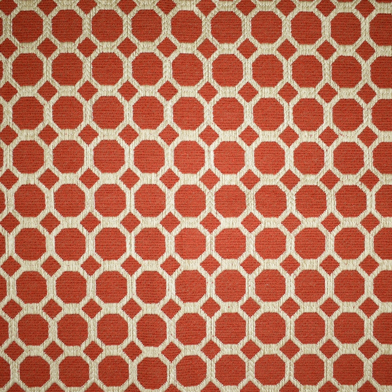 Looking F4100 Sunset Orange Dot Greenhouse Fabric