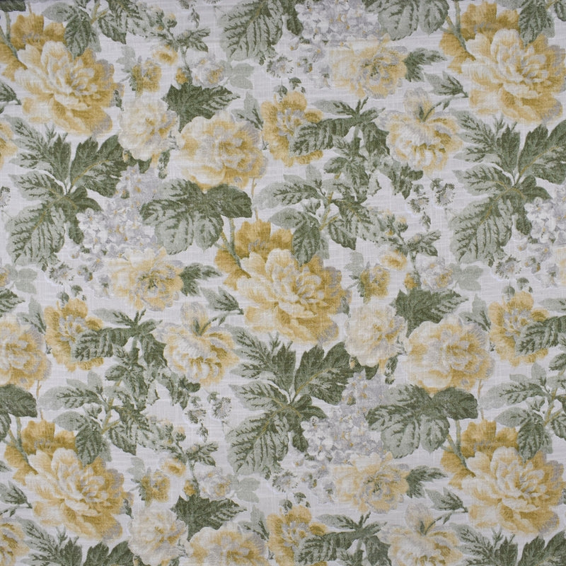 Order S2474 Endive Yellow Floral Greenhouse Fabric