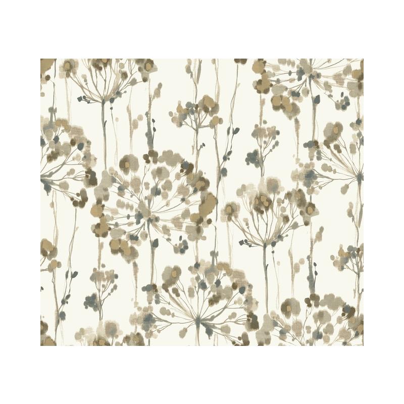 Sample PSW1097RL Simply Candice, Botanical Neutral Peel and Stick Wallpaper